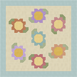 Houndstooth Flowers